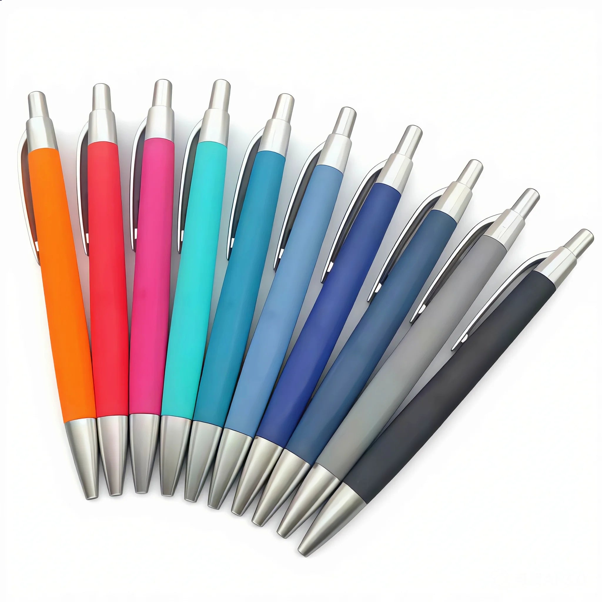 Custom Logo Retractable Plastic Ballpoint Pen Durable Smooth Writing Novelty Promotional Gift for School Advertising