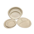 Biodegradable and Recyclable Round Packaging & Printing Products Manufacturer Customizable Eco-Friendly Disposable PLA Plates