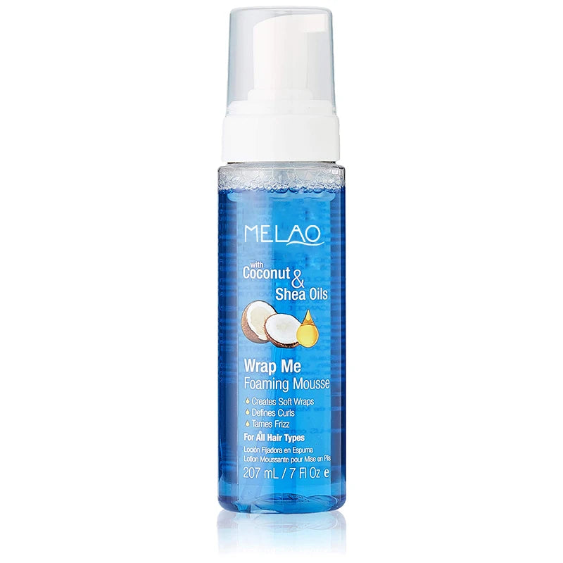 Coconut Oil and Shea Wrap Foaming Curl Mousse Creates Soft Wraps Hair Mousse for Curly Hair Defines Curls Anti Frizz Mousse