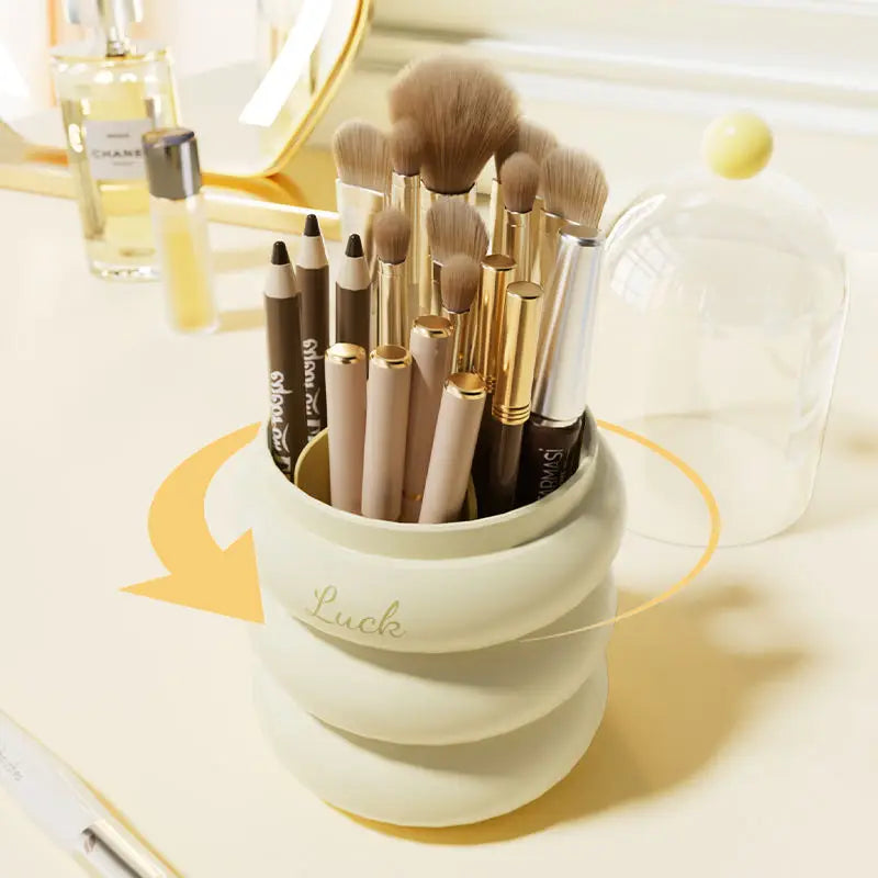 Multi-Functional Plastic Makeup Storage Box Organizer for Beauty Brushes and Cosmetic Tools