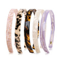 Kinling Custom Valentine's Day Korean Acetate Headband for Women OEM/ODM Girl's Simple Wide Sparkle Hairband