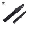 Bayonet Training Rubber Dummy ABS Tactical Pocket Combat Knife With Sheath