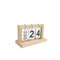 Creative Count Down Flip Wooden Page Turning Calendar Listing Desk Calendar Perpetual Calendar Modern Simple Desk Decoration