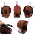 Wholesale Lightweight Portable Waterproof Synthetic Leather Sports Golf Ball Pouch Tee Holder Belt Waist Bag Storage Accessories