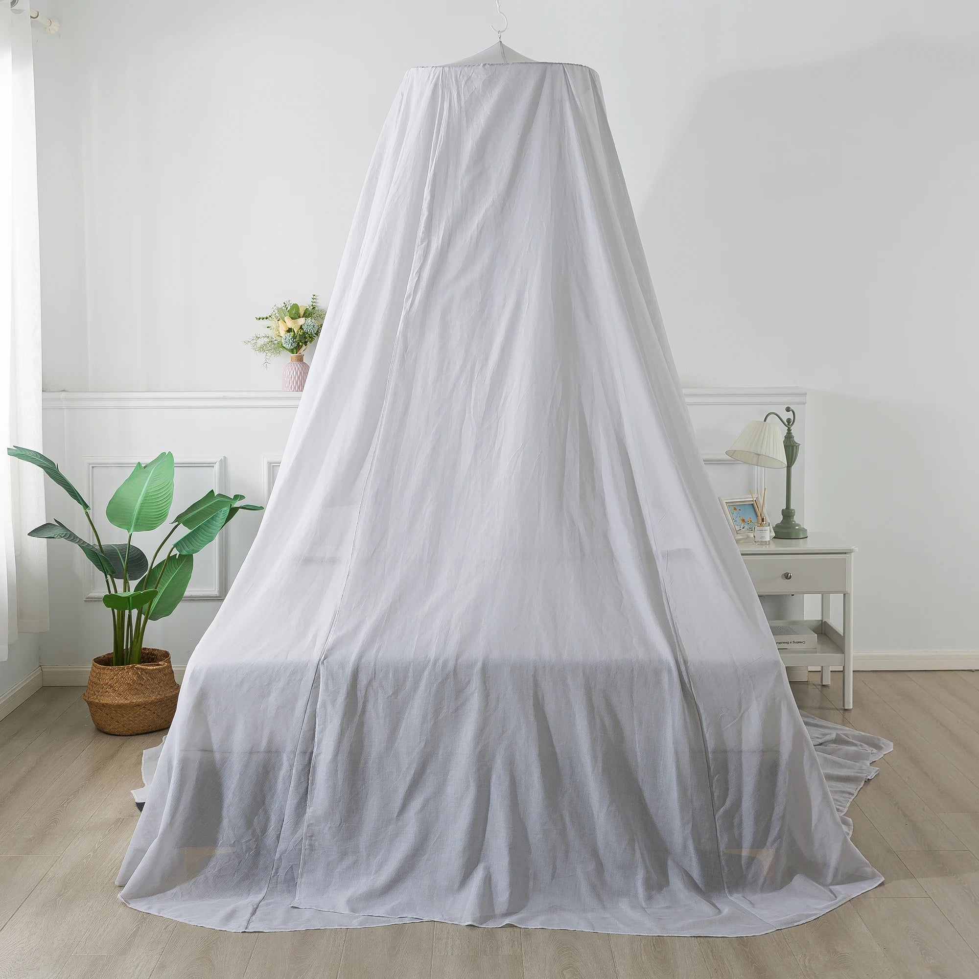 White Hot Sale Urgarding Faraday Bed Sheets Circular Adults Emf Shielding Canopy