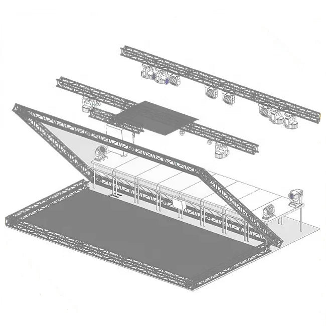 8 Meters Wide Soft Transparent PET Hologram Pepper Ghost Holographic Display Projection Film for Concert