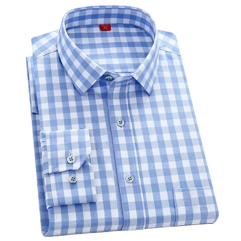 Thicken Men's Fashion Shirt Plaid Shirt