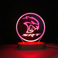 7 Color LED Oval Wooden Night Light BaseRGB 3D Lamp Holder for Blank Acrylic