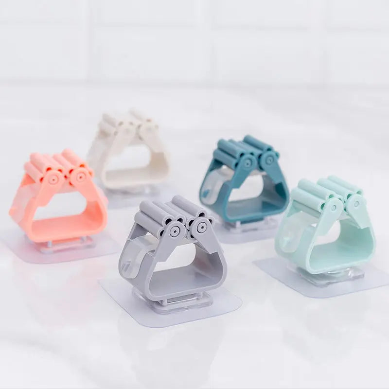 High Quality Wall Mounted Mop Rock Household Adhesive Storage Wall Mounted Mop Broom Holder for Kitchen Bathroom