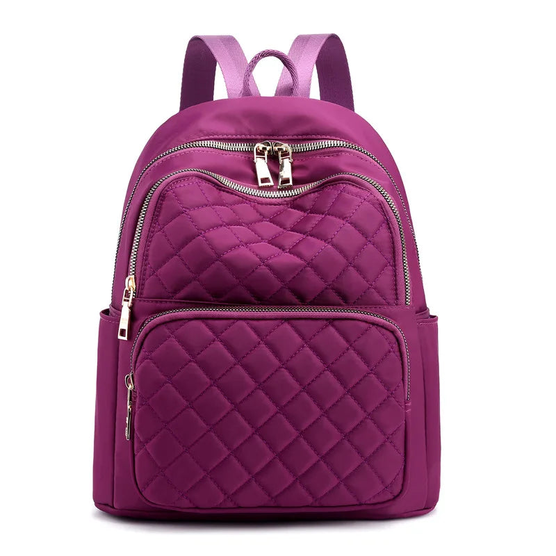 2025 Women's Fashion Leisure Nylon Travel Backpack Small School Bag for Girls Professional Factory Wholesale