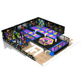 Small or Big Trampoline Business Rectangular Customized Trampoline Park With Indoor Playground New Game