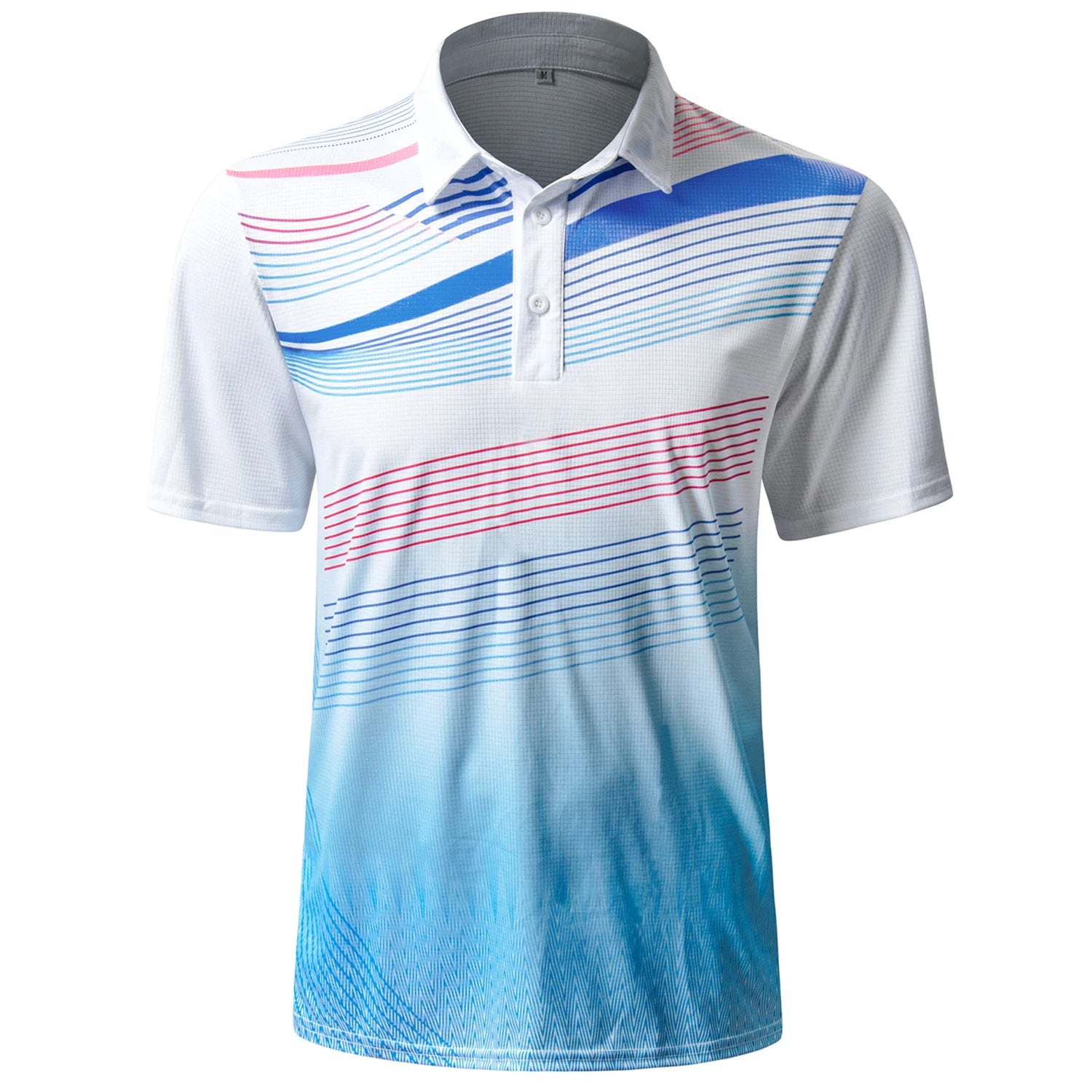 Men's Printed Pattern Polo T-shirts New Style Quick Dry Breathable Anit-wrinkle Short Sleeve Tops Summer Golf T Shirts Custom