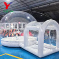 PVC Inflatable Bubble House with Jumping Platform Inflatable Transparent Balloons Dome Tent Air Mattress for Kids