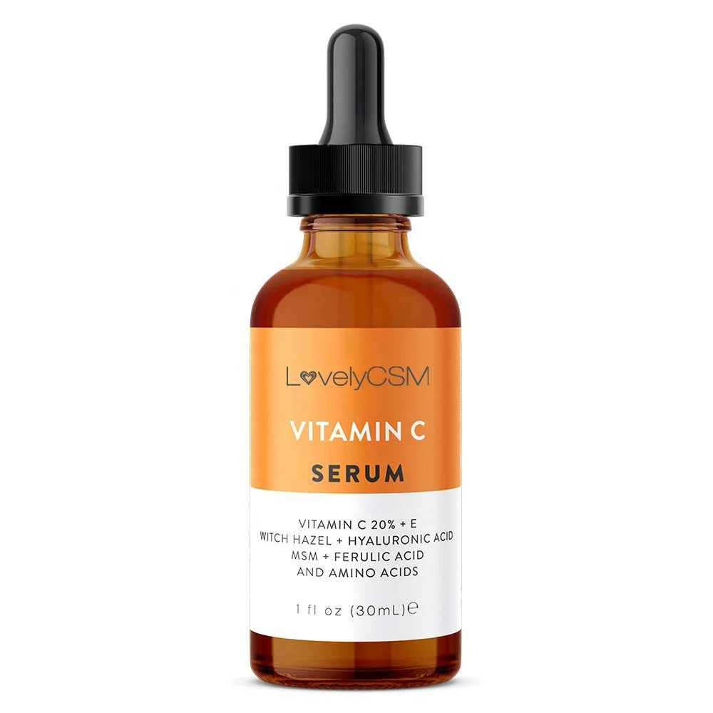 2023 Hot Sale 20% Vitamin C Serum OEM Liquid Face Serum Moisturizing Anti-Aging Repairing Anti-Wrinkle Organic Hyaluronic Acid