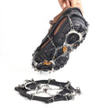Crampons Ice Traction Cleats Snow Grips for Boots and Shoes Anti Slip 19/23 Teeth Stainless Steel Spikes Trekking or Hiking