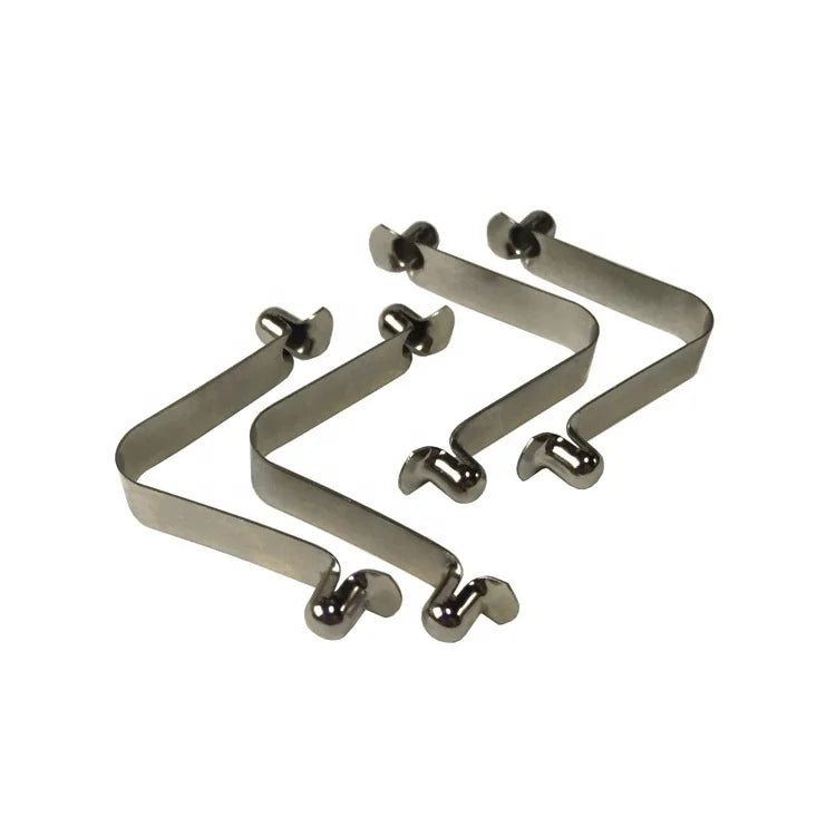 Nickel Zinc Plate Steel Industrial Spring Clip Button for Sale for Metal Fastening Applications