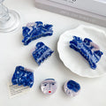 Blue Star Creative Niche Acetate Shark Hair Claw Vintage Style Thick Hair Clip for Girls Ocean Series Hair Accessories