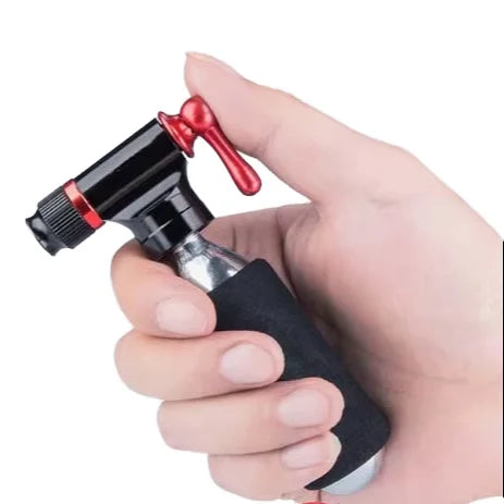 Portable 16 G Mini Aluminium Bike Pump Presta/Schrader 16 G Tank Hand Inflator for Emergency Bike Air Pump