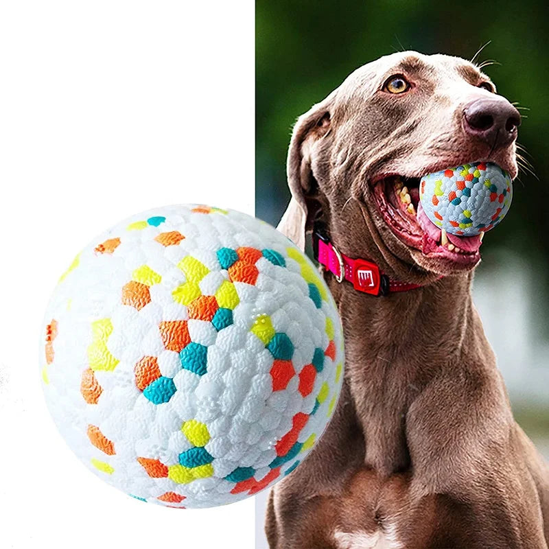 Bite-Resistant Eco-Friendly Dog Chew Ball Toys Non-Toxic ETPU Solid Fun Indestructible Training for Aggressive Chewers Made