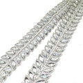 Garment Accessories Hot Fix Clear Patch Tape Iron-on Rhinestone Transfer Trimming Chain for Carnival Events