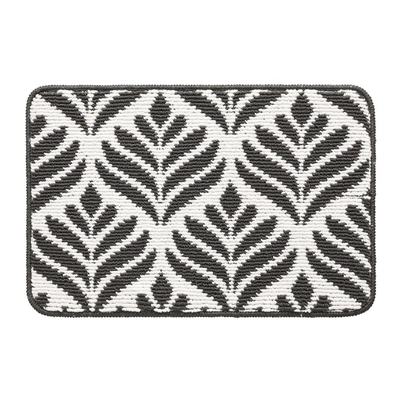 Anti-Slip Modern TPR Rubber Coir Floor Mat Doormat Novelty Pattern Pet Friendly for Home & Hotel Use
