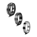 Wholesale Wide Wedding Pormise Band Ring Stainless Steel Fidget Band Rings for Women Mens