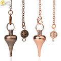 CSJA Hot Sale Pendulum for Dowsing Divination Antique Copper Metal Pendant Pendule Swing Point Energy Jewelry G598