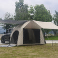 Outdoor SUV Car Rear Extension Tent with Rainfly Self-Driving Tour Wilderness Anti-Mosquito Sunshade for Car Rear Canopy