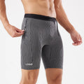 Men's Sporty Solid Marathon Running Compression Shorts Quick-Dry Athletic Training Shorts for Summer for Track Field Sports