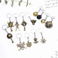 Wholesale Japanese Anime Straw Hat Luffy Logo Alloy Keychain Multi-style Keychain Schoolbag Pendant