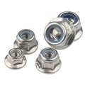 Flange Nylon Nut Stainless Steel Nylon Insert Hex Flange Lock Nut DIN6926 Hexagonal Flange Nylon Nut