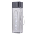Custom Logo 500ml Square Shaped Water Bottle  Clear Wide Mouth Square Plastic Water BottleTransparent Water Bottle
