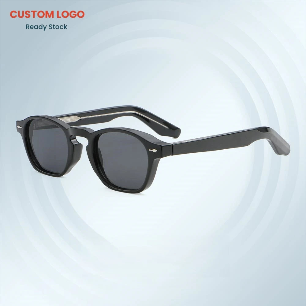 New INS Hot Selling Retro European and American Fashion Square Frame Unisex Sunglasses with UV400 Lenses Customized Logo