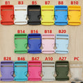 38mm Colored Plastic Side Release Buckle for Luggage Special Bag Parts & Accessories