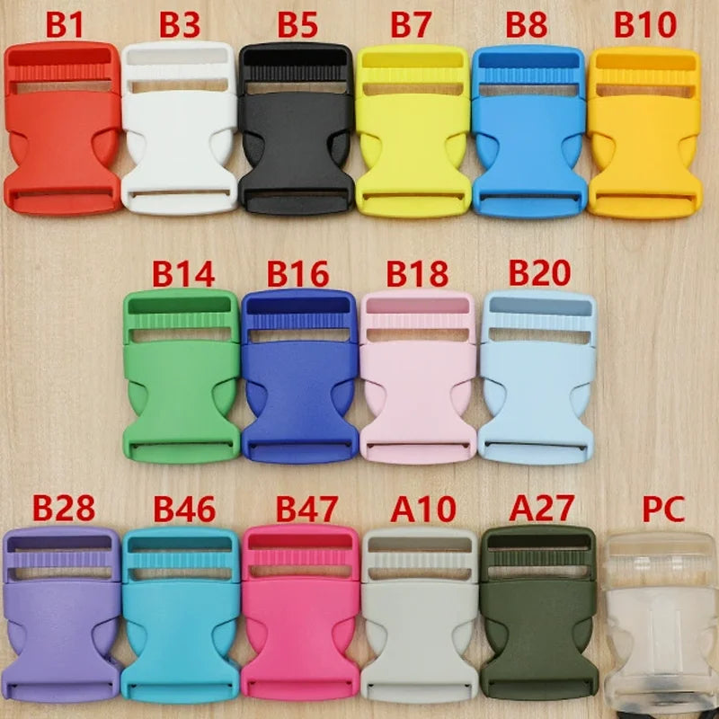 38mm Colored Plastic Side Release Buckle for Luggage Special Bag Parts & Accessories