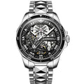 Oupinke 3178  Hot Models OEM Business Classic Waterproof Simple Combination Men Stainless Steel Tourbillon  Oem Luxury Man Watch
