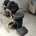 Foshan Zhongsibo Factory Wholesale Cheap New Black Gold Hair Salon Barber Shop Chair