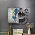 70+50 S2 With Pendulum Wall Clock Home Decor Luxury Crystal Porcelain Painting Living Room Bedroom Watch Dropshipping DDP WEEE