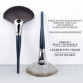 Fan Makeup Brush  Soft Synthetic Fiber BristlesleHigh-Precision Highlight  Contour Brush for Makeup Artists
