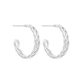 Authentic S925 Sterling Silver CC Shape Stud Earrings Gold Plated Minimalist Engagement Jewelry Parties Gifts