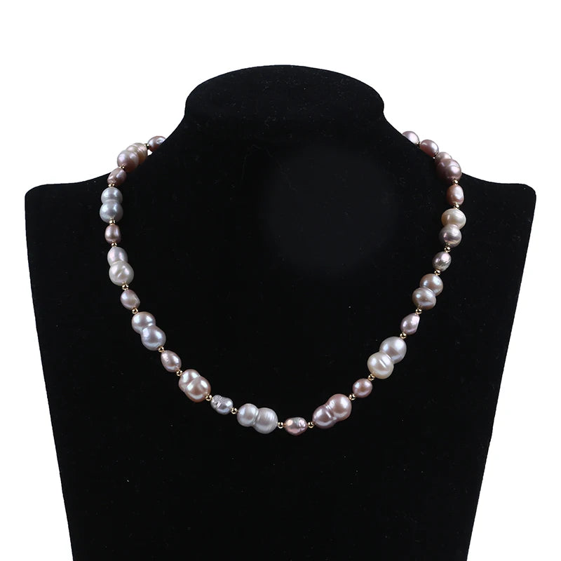 Zhuji 2023 New Design Eight Character Natural Freshwater Necklace and Bracelet