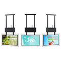 Hanging Double Screens 43 49 55 Inch Lcd Digital Signage Menu Board Touch Electronic Advertising Window Display Screen
