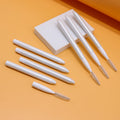 White Custom Logo Eyebrow Lash Lift Spoolie Reusable Mascara Brush Wands Wholesale