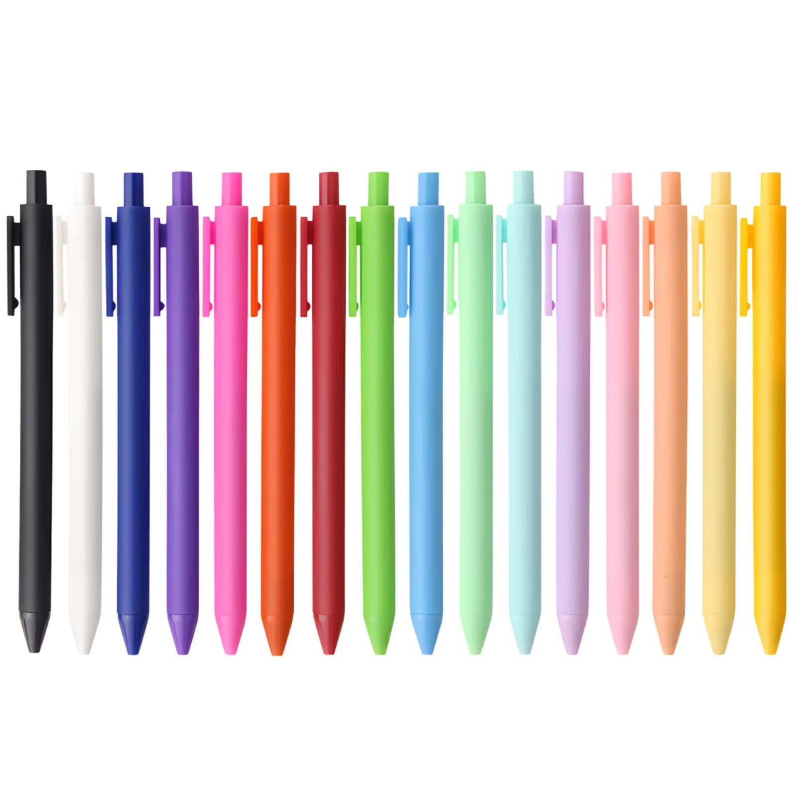 Customizable Plastic Color Novelty Gel Pens-Ballpoint Pens Soft Rubber Feather ABS School Logo Personalized Retractable Gift