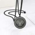 Stainless Steel Magic Celestial Collection 12 Zodiac Signs  Symbols Talisman Animals Pendant Necklace