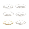 Wholesale Luxury Silver Girl Princess Rhinestone Crown Kids Crown Headband Birthday Crown