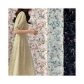 Eco-friendly Custom Design Digital Floral Printed Stripe Jacquard Based Colorful Fabric Lightweight 100% Polyester Woven Fabrics