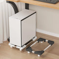 061-B18 Adjustable Single-Tier Mobile CPU Stand Portable Plastic Storage Rack for Organizing Computer Components