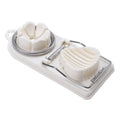 Hot Selling Egg Slicers Stainless Steel Wires Petal Shape Egg Cutter 2 in 1 Stainless Steel Fruit Slicer Tool for Egg