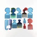 YS African Men Women Heads Shaped Combs Epoxy Resin Mold Jewelry Silicone Mould DIY Home Decorations Ornaments Casting Tools